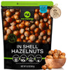 NUT CRAVINGS, Raw Hazelnuts Filberts In Shell, Whole, (32oz - 2 LB) Bulk Nuts Packed Fresh in Resealable Bag, Healthy Protein Fo