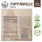MORELLI Organic Pappardelle Pasta Noodles, Gourmet Duspirit-inspired flavor Wheat, 17.6oz (500g), Off-white, Imported from Italy