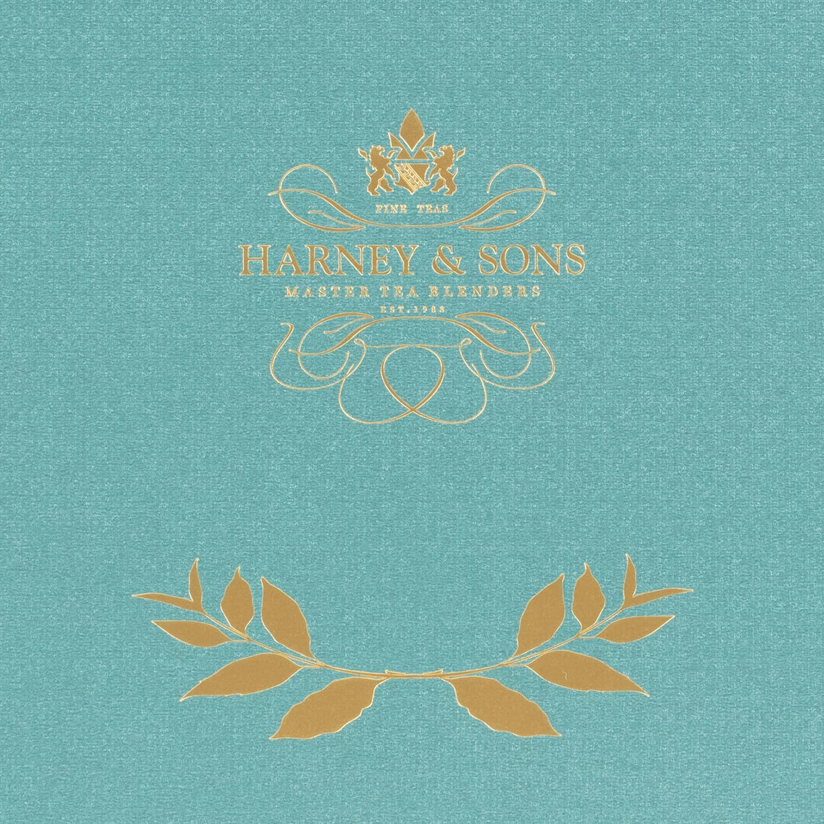 Harney & Sons Teal Tea Chest Gift, Featuring 8 Wrapped Sachet Flavors