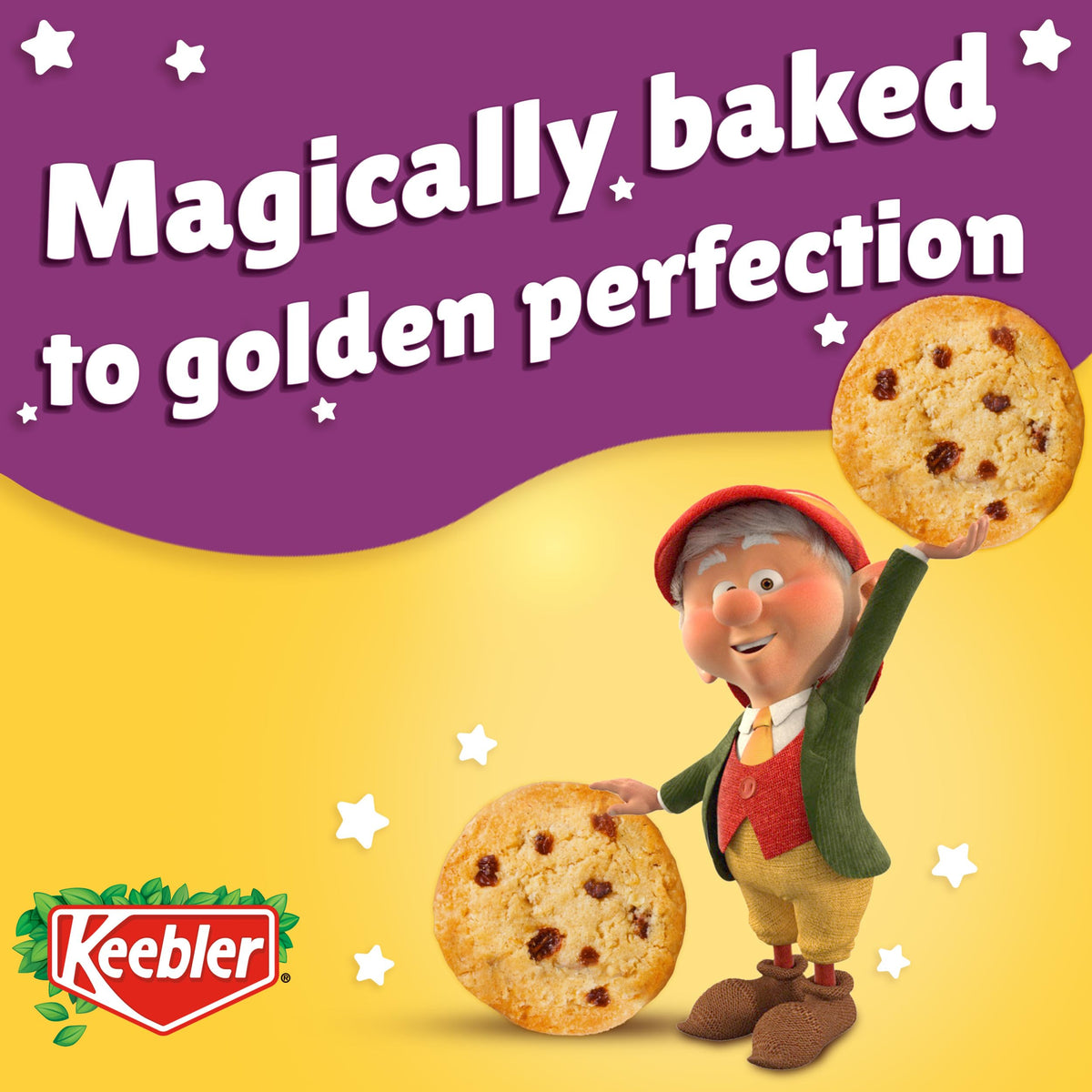 Keebler Sandies Shortbread Oatmeal Raisin Cookies, Pantry Pack, 9.8 Oz