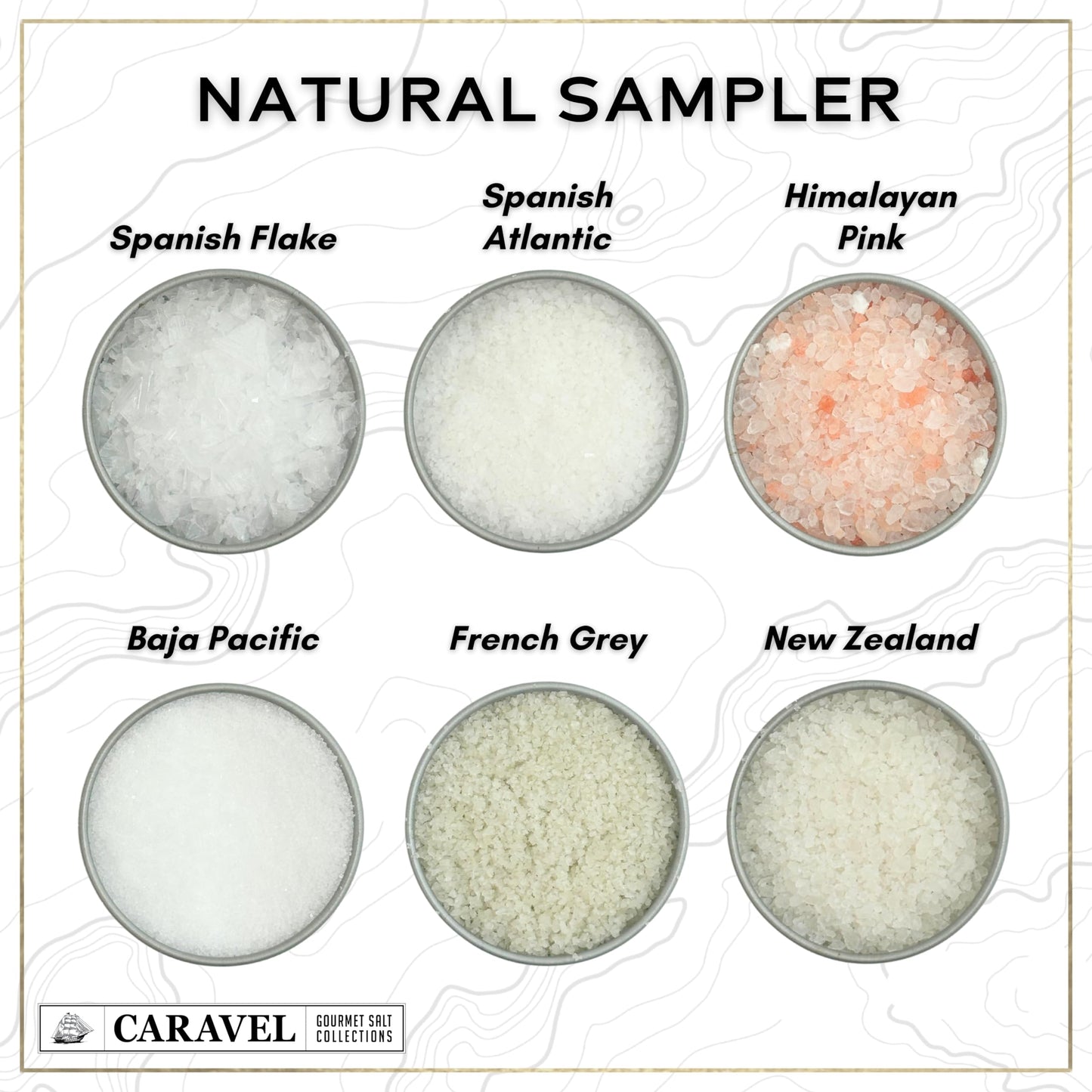 Caravel Gourmet Sea Salt Gift Set - 12 Flavors, 14 Piece Set, Reusable Tins - Great Gifts for Everyone
