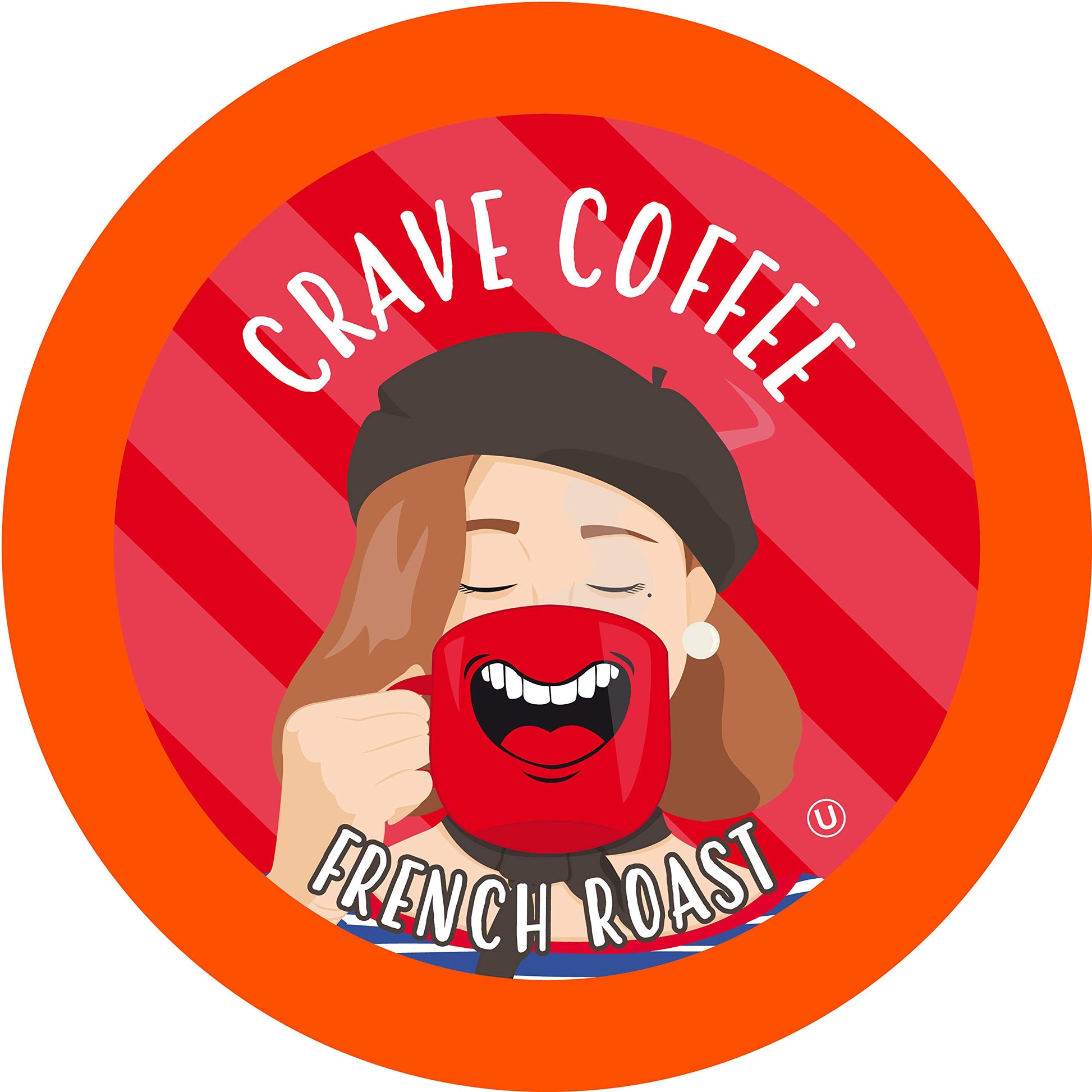 Crave Beverages French Dark Roast Coffee Pods, 100 Count for Keurig K Cup Brewers