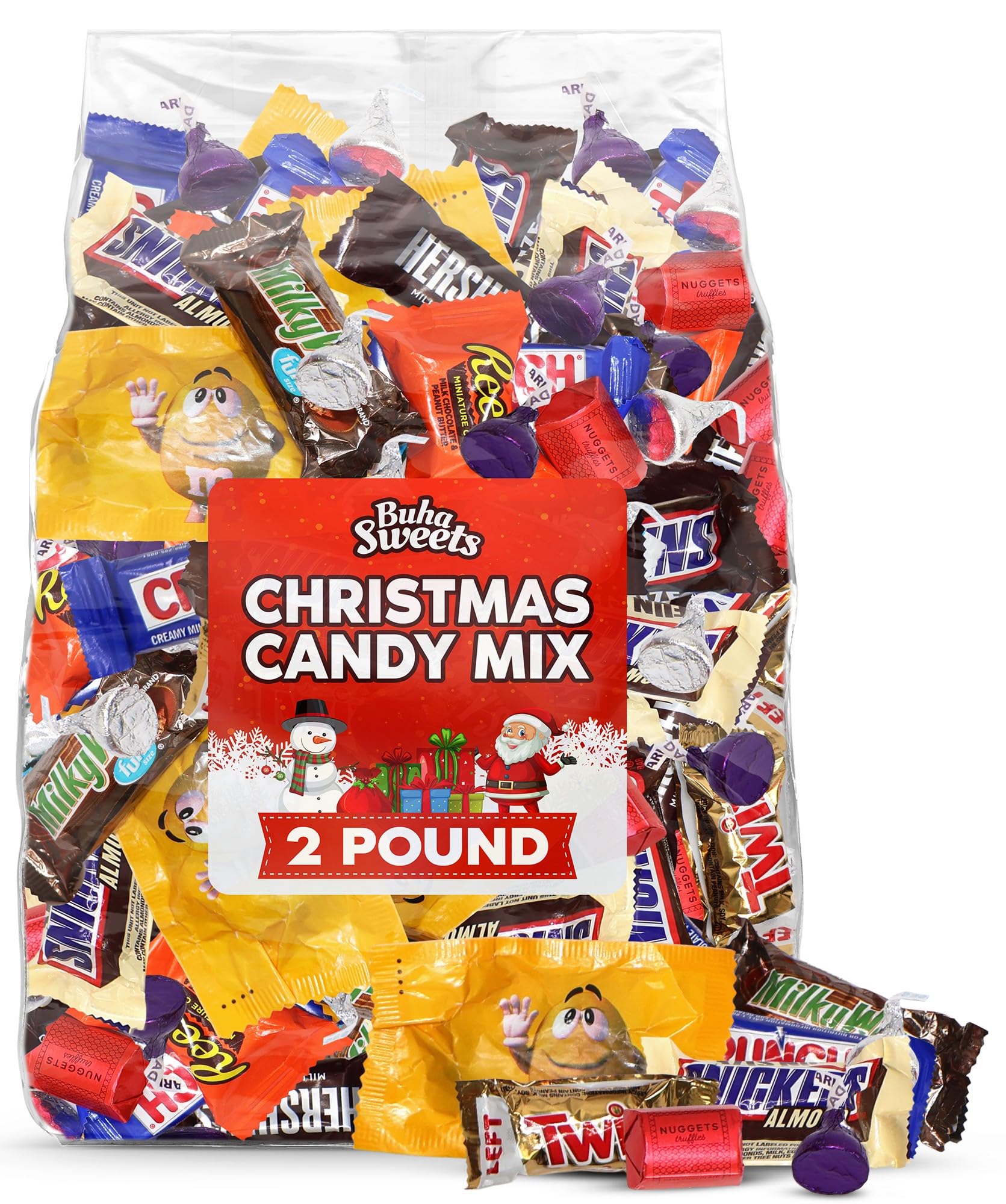 Bulk Chocolate Candy Variety Mix - 2 Pound Assorted Individually Wrapped Chocolates For Trick-Or-Treat, Gifts, Parties & Halloween Candy Bowls