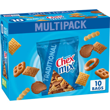 Chex Mix Traditional Savory Snack Mix, 17.5 oz (Pack of 4)