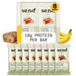 Send Bars Plant-Based Vegan Healthy Protein Bars, With Greens (Banana Bread, 8 Bars) – Only Real Ingredients, Zero Added Sugar, Gluten-Free, Dairy-Free