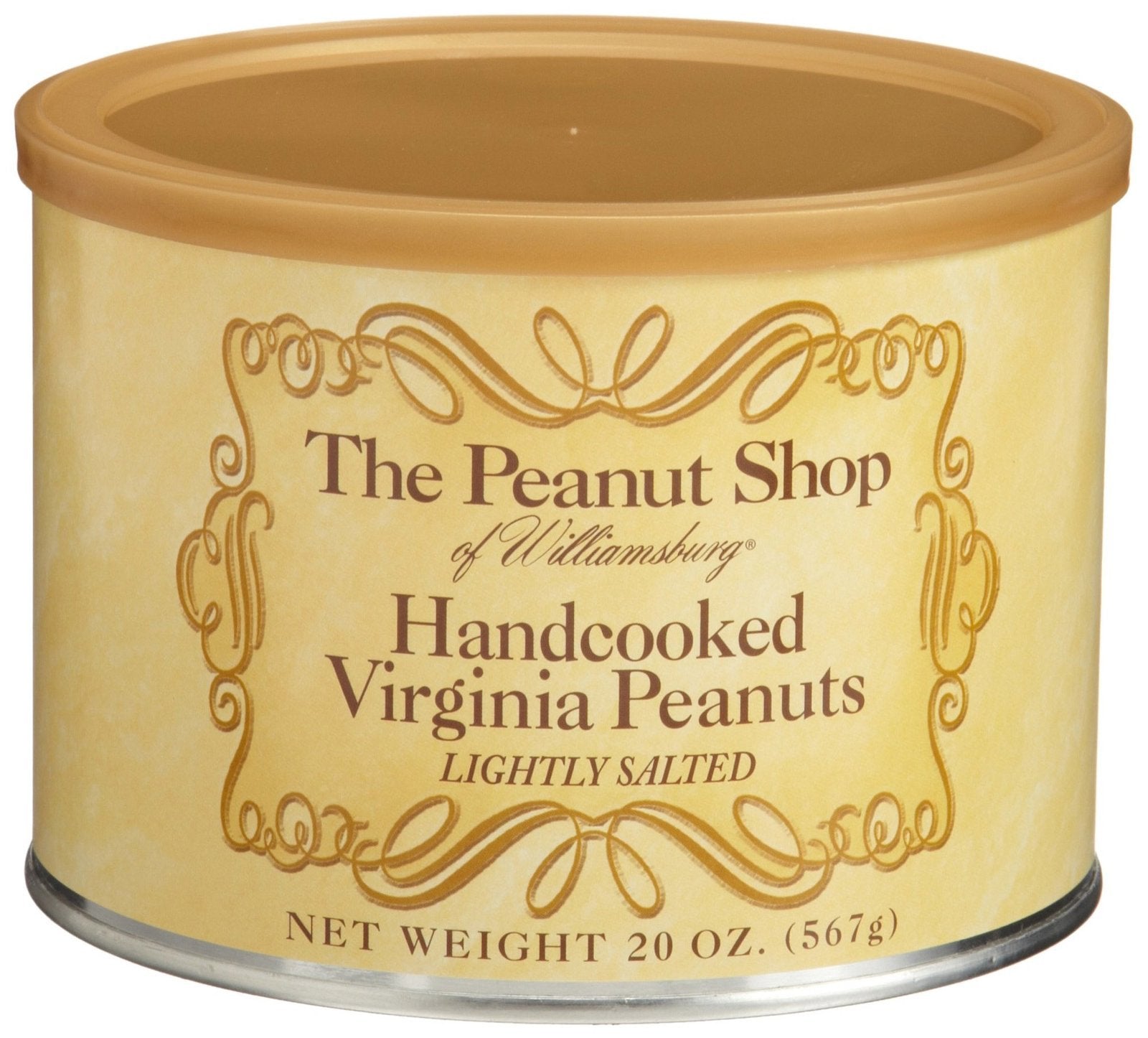 The Peanut Shop of Williamsburg Handcooked Lightly Salted Peanuts, 20 Ounce, Virginia Peanuts, Top 2% Quality