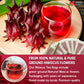 Hibiscus Dried Flowers, Tea Bags, 100% Natural, Pure from Hibiscus Flowers. Loose Flower Hibiscus Herbal Tea. Hibiscus Flower Tea. No Sugar, No Caffeine, No Gluten, Vegan.