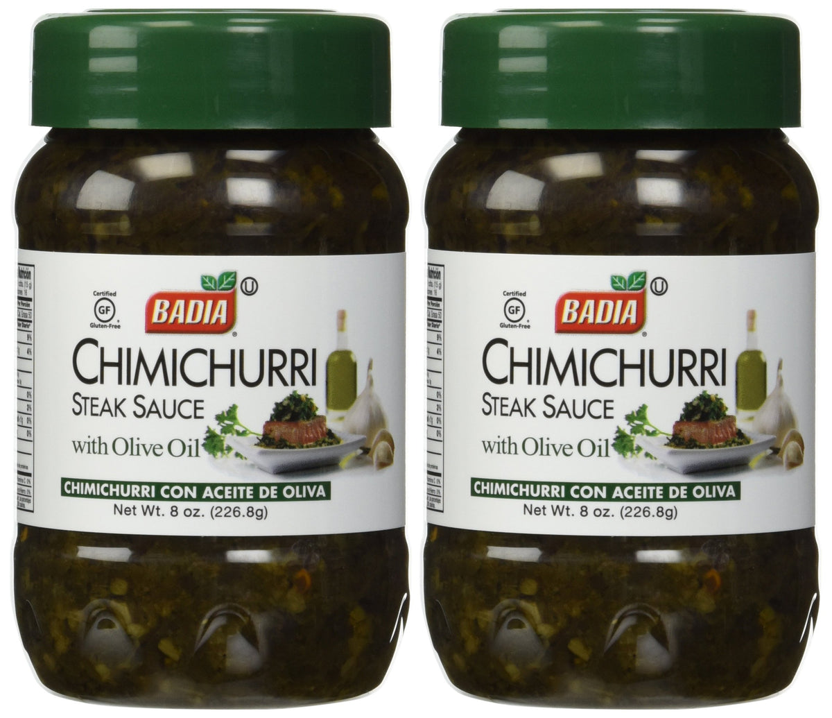 Badia Chimichurri Steak Sauce with Olive Oil, 8 oz (2 Pack)