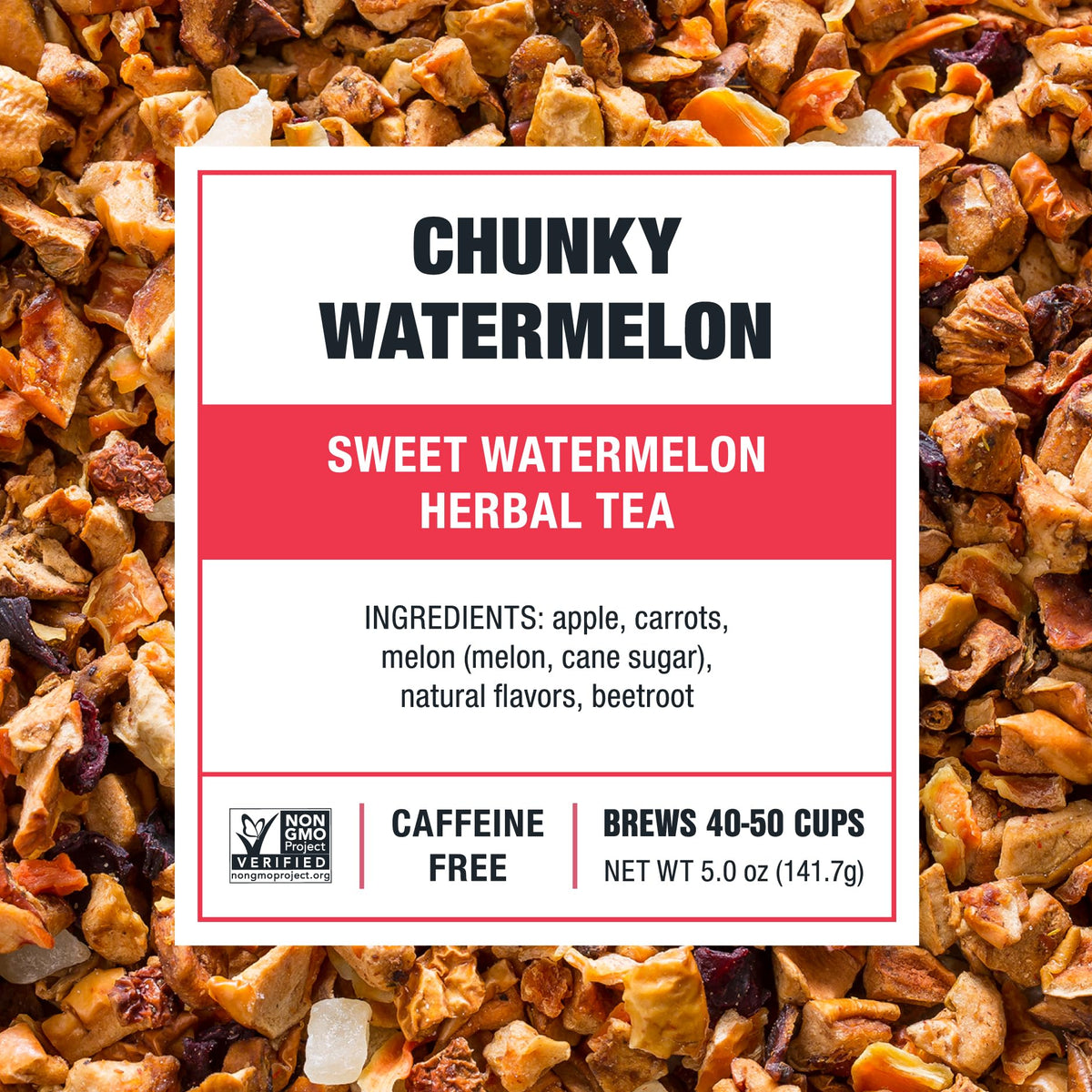 Tiesta Tea - Chunky Watermelon | Sweet Watermelon Herbal Tea | Premium Loose Leaf Tea Blend | Non-Caffeinated Fruit Tea | Make H