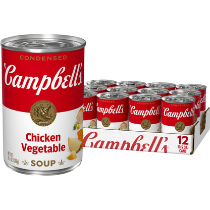 Campbell s Condensed Chicken Vegetable Soup, 10.5 Ounce (Pack of 12)