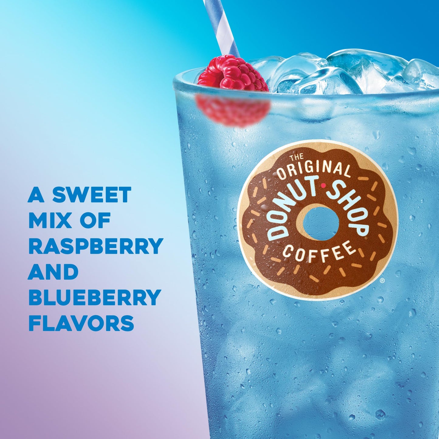 The Original Donut Shop Iced Refreshers, Berry Chill, Brew Over Ice Single Serve Keurig K-Cup Pods, 20-Count Box