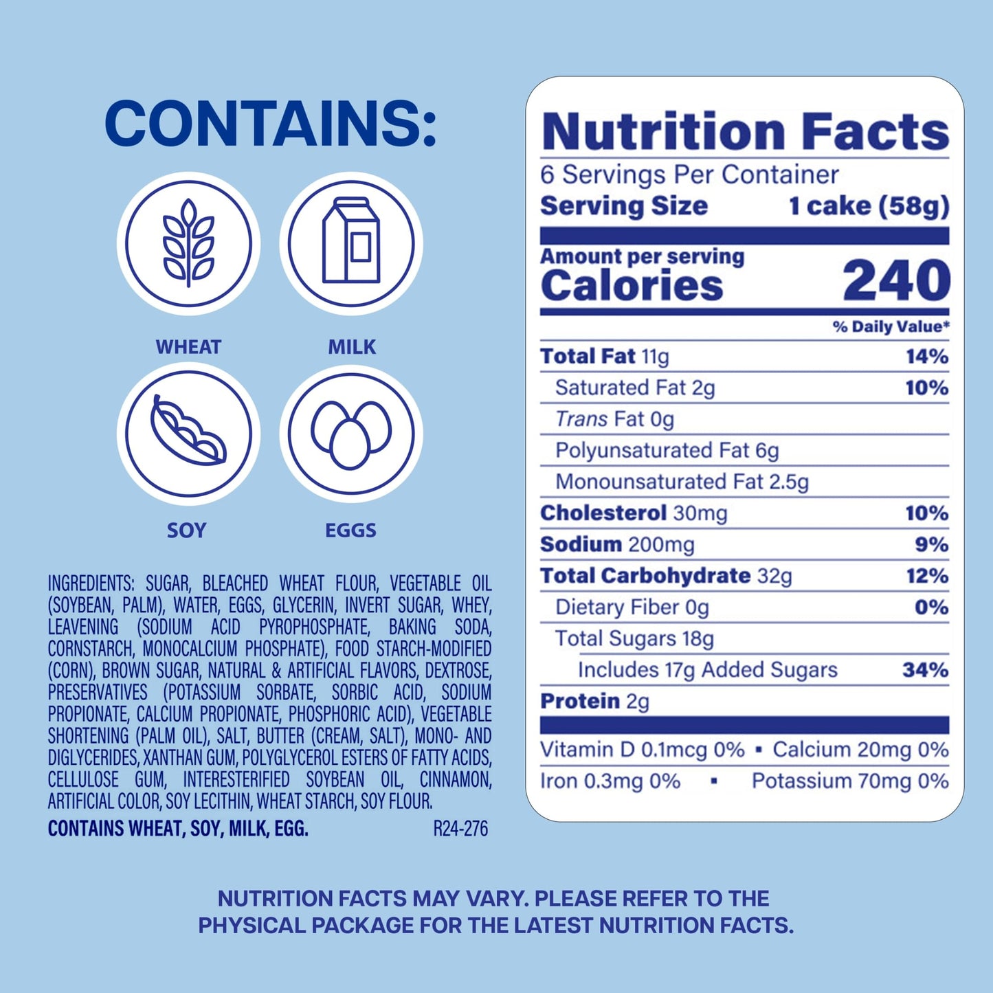 Entenmanns Minis Crumb Cake, Box of Snack Cakes, 12.25 oz, 6 Count