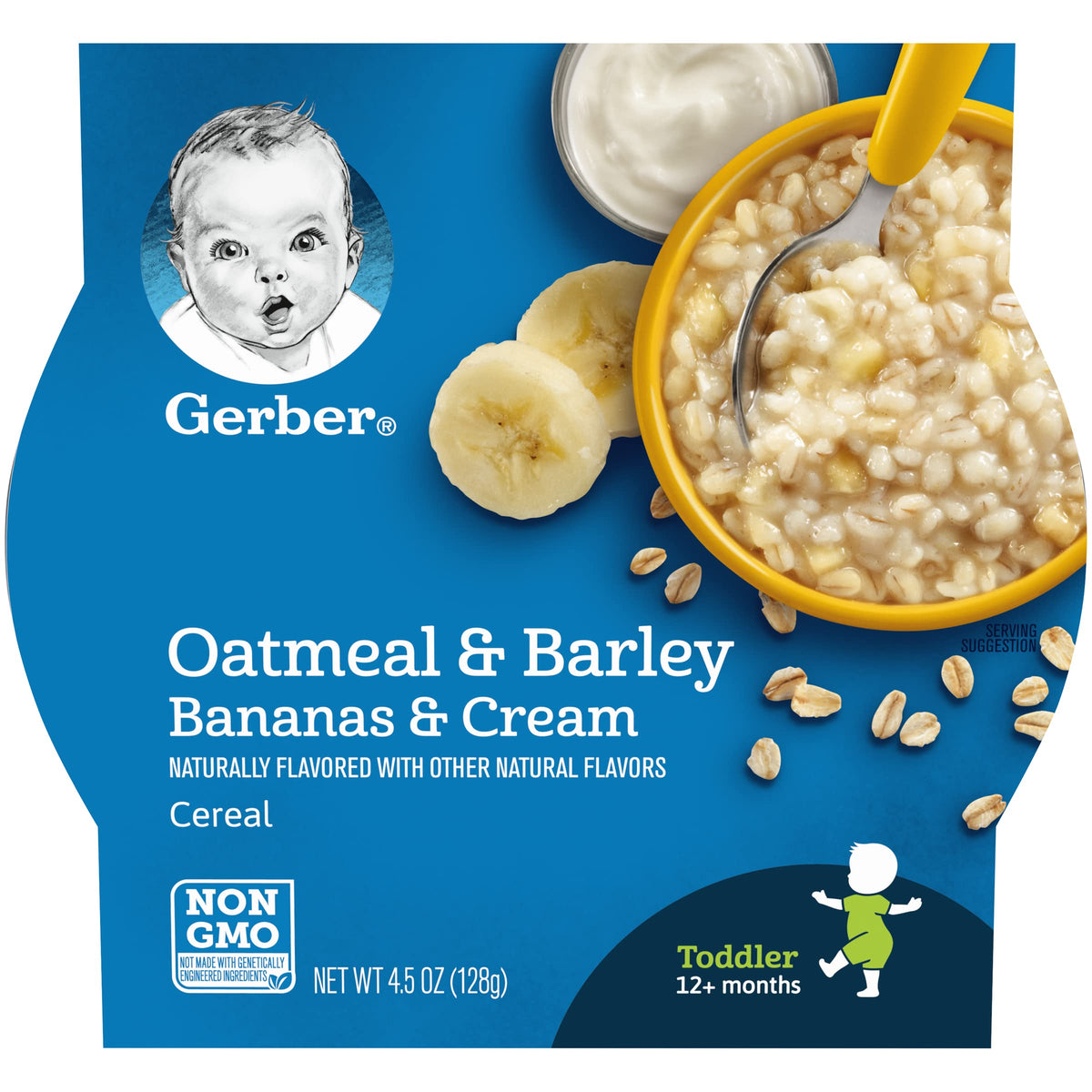 Gerber Graduates Breakfast Buddies - Bananas & Cream - 4.5 Oz - 8 Pk