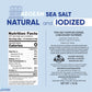 Purelife Organic Iodized Sea Salt - Ground Fine, Kosher Certified, Unrefined, 28.16 oz, Vegan, Paleo, Keto, Gluten & MSG Free