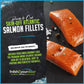 Fresh Atlantic Salmon Fillets, Best Premium Quality In The Us, Center Cut, Perfectly Trimmed, 13 X 6 Oz. (4.88 Lb.) - Kosher, Sk