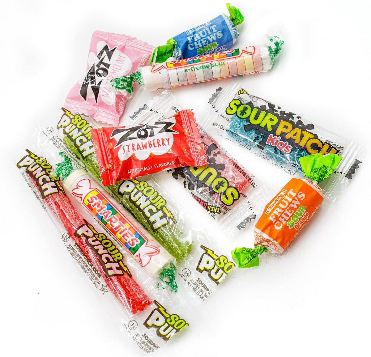 Sour Candy 3 lb - Bulk Bag, Individually Wrapped, Fruit Flavored