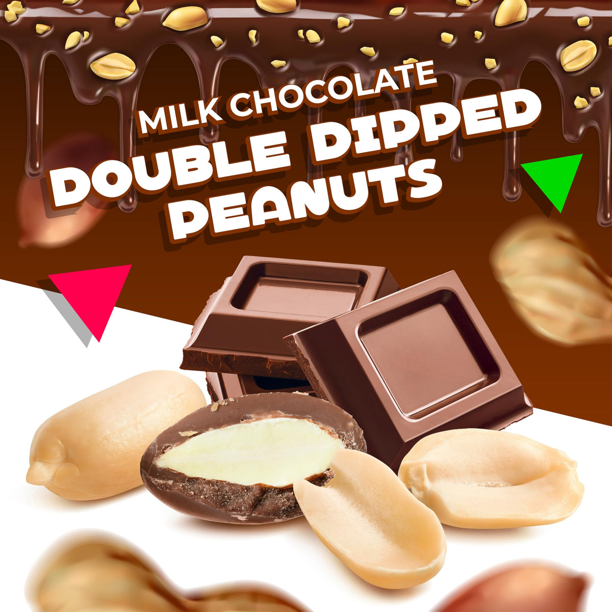 Milk Chocolate Double Dipped Peanuts Candy (2 Pound Bag)