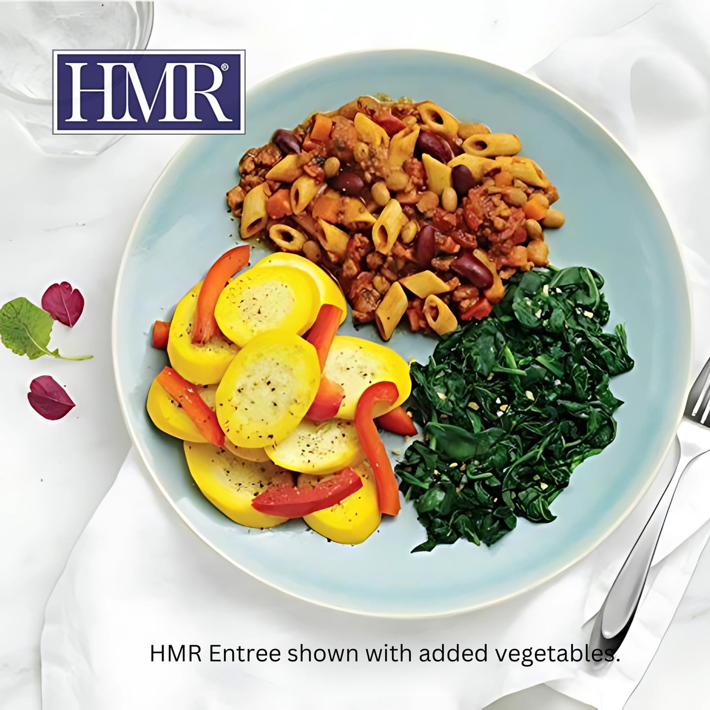 HMR Pasta Fagioli Entr  e | Pre-packaged Lunch or Dinner to Support Weight Loss | Ready to Eat | Vegetarian | 14g of Protein | L