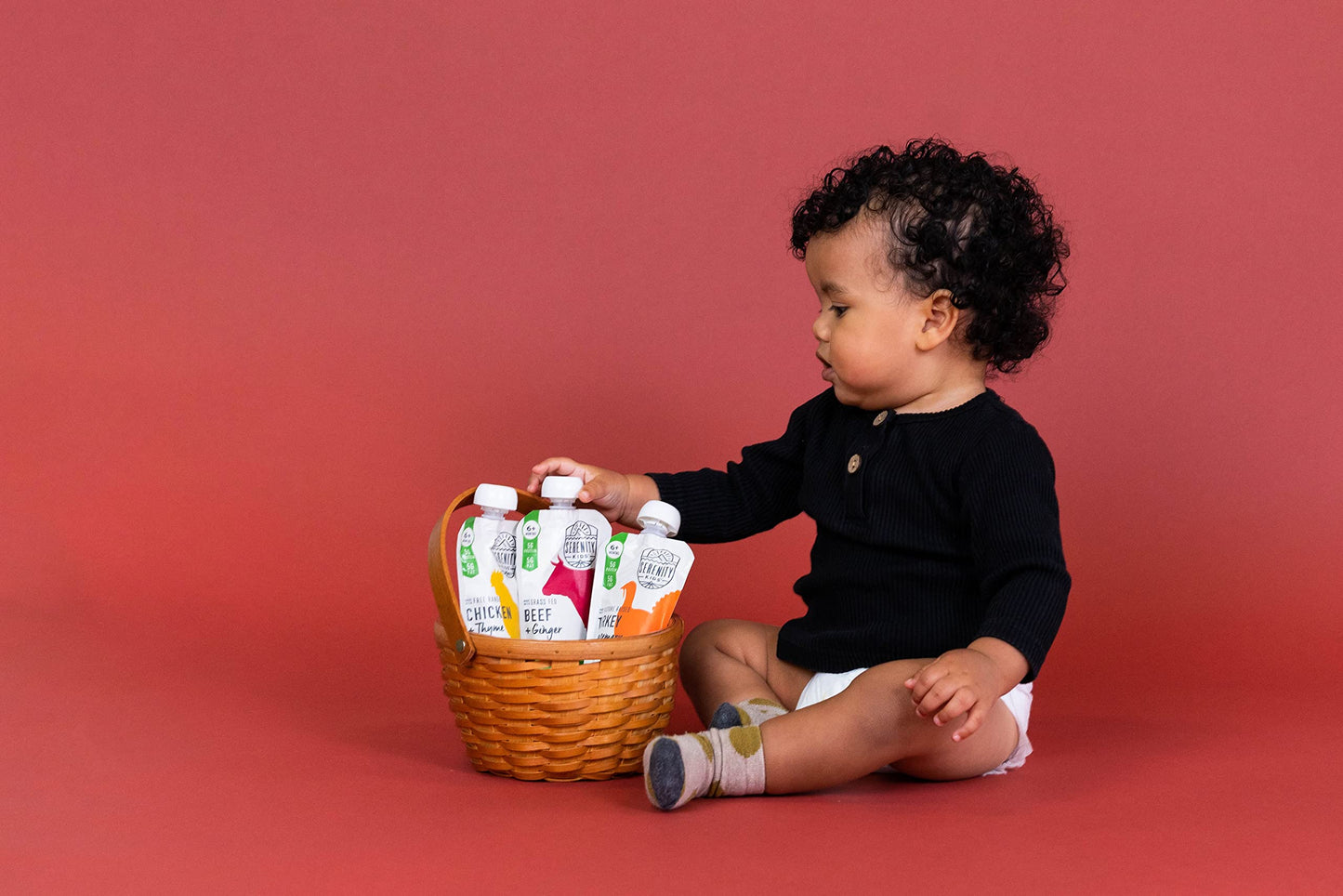 Serenity Kids 6+ Months Baby Food Pouches Puree - Bpa-Free Meats & Herbs - Organic Baby Food Puree With Meat & Veggies - 3.5 Oz, 6 Pack