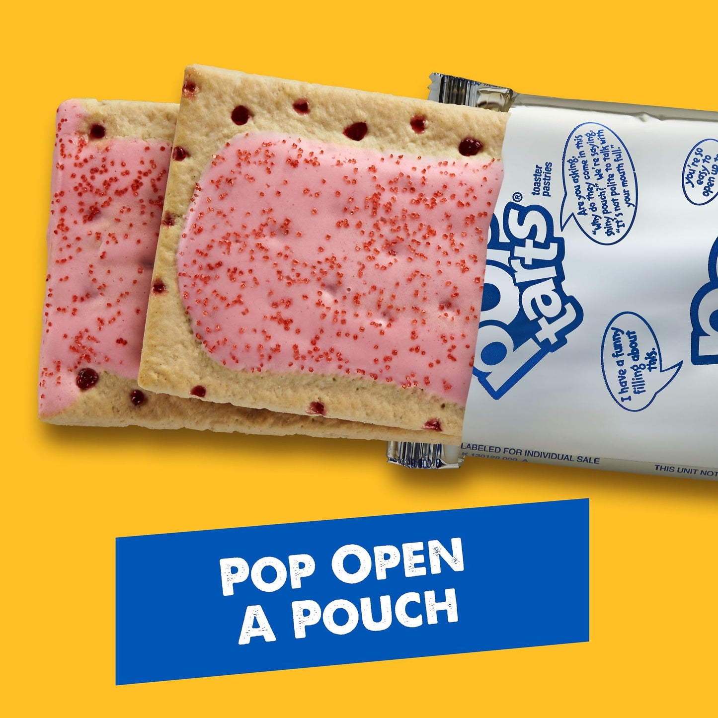 Pop-Tarts Toaster Pastries, Breakfast Food and Kids Snacks, Frosted Cherry, 10.15lb Case (96 Count)