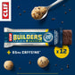 Clif Builders + Caffeine Protein Bars - Chocolate Chip Cookie Dough Flavor - 20G Plant Based Protein - Gluten Free - Non-Gmo - Low Glycemic - No Artificial Sweeteners - 2.4 Oz. (12 Pack)