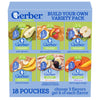GERBER Infant Puree Organic Variety Pack 2nd Food Pouches 18x3.5oz