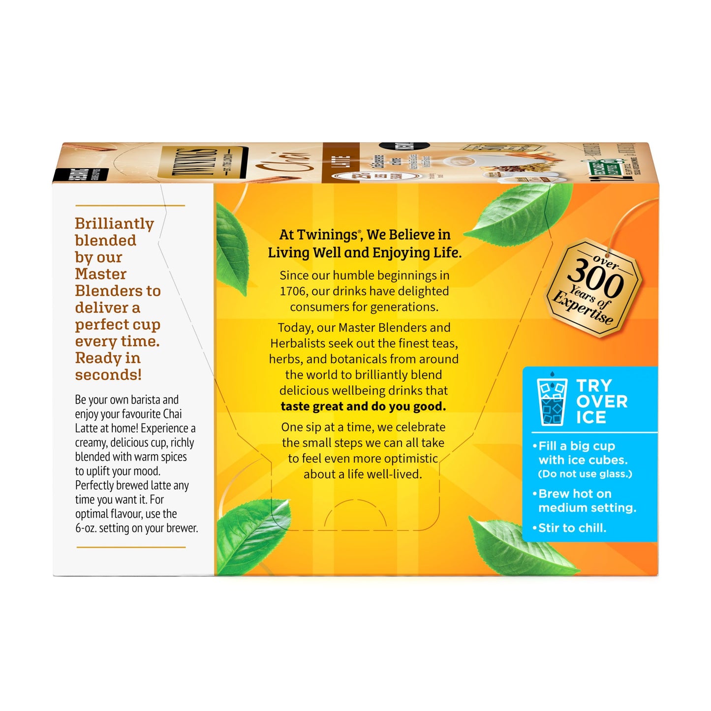 Twinings Chai Latte Black Tea 72 K-Cup Pods for Keurig, 12 Count (Pack of 6), Creamy, Slightly Sweet, Less Sugar, Caffeinated, E