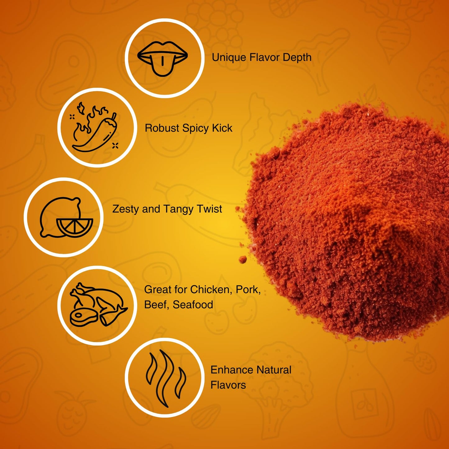 K-Town Krack Hot Chicken Dust Seasoning - Spicy Rub for Chicken, Beef, Pork, Fish - 5oz