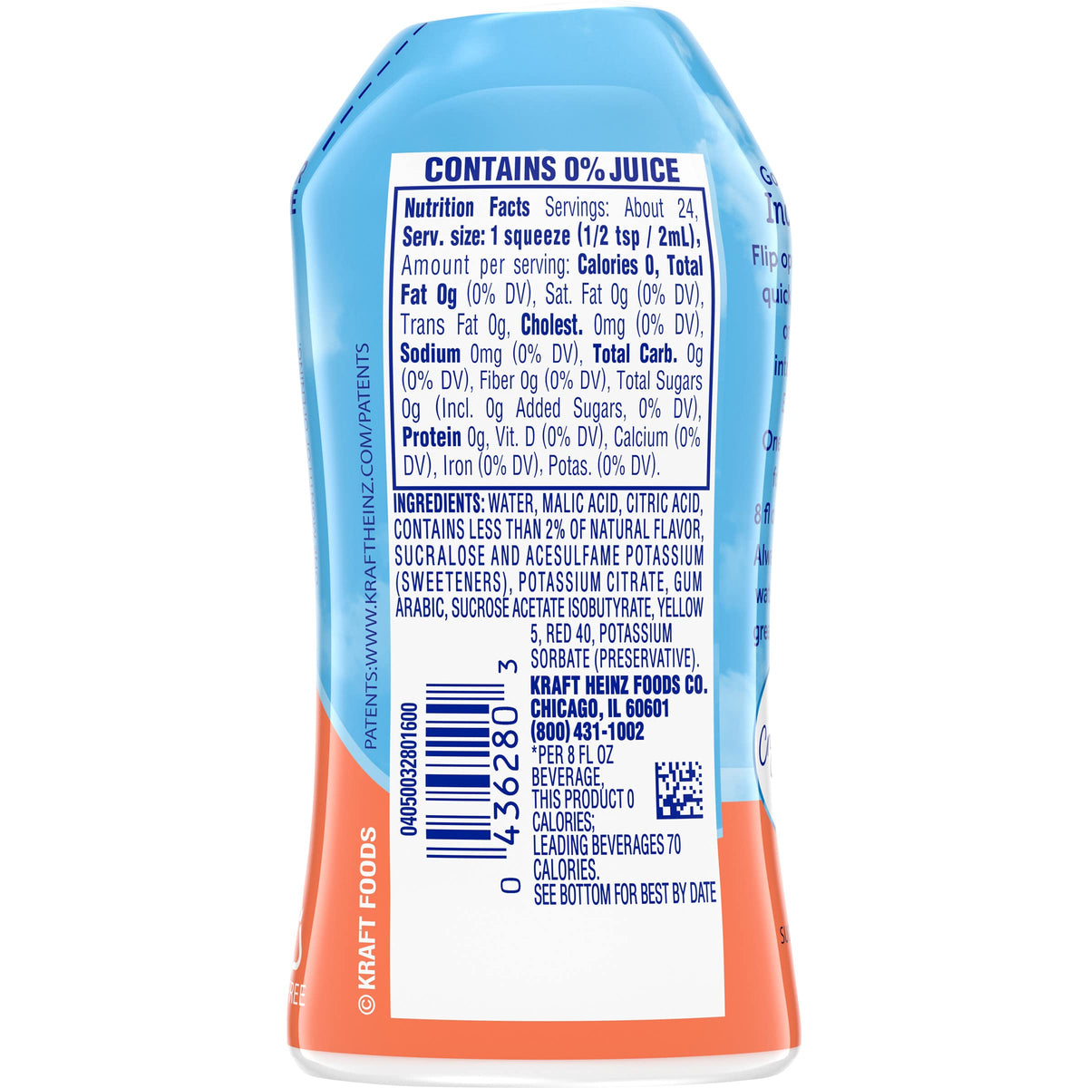 Crystal Light Sugar-Free Zero Calorie Liquid Water Enhancer - Mango Passionfruit Water Flavor Drink Mix (1.62 fl oz Bottle) (Pac