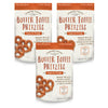 Everton Toffee Butter Toffee Pretzels, Toasted Pecan Flavor (4 oz. bag, 3-pack), Gourmet Artisan Toffee Covered Pretzels, Sweet 