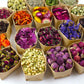 Oameusa Organic Dried Flowers Tea - 20 Pack, 0.28oz - Gluten-Free, Non-GMO, Caffeine-Free, Includes Lemon, Lavender, Pink Rose, Jasmine