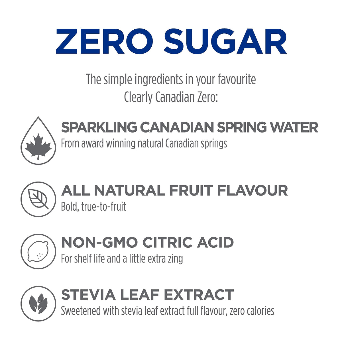Clearly Canadian Zero Sugar Forest Blackberry Sparkling Water Beverage, Zero Sugar & Zero Calories, Diet Soda Alternative, 12 Fl