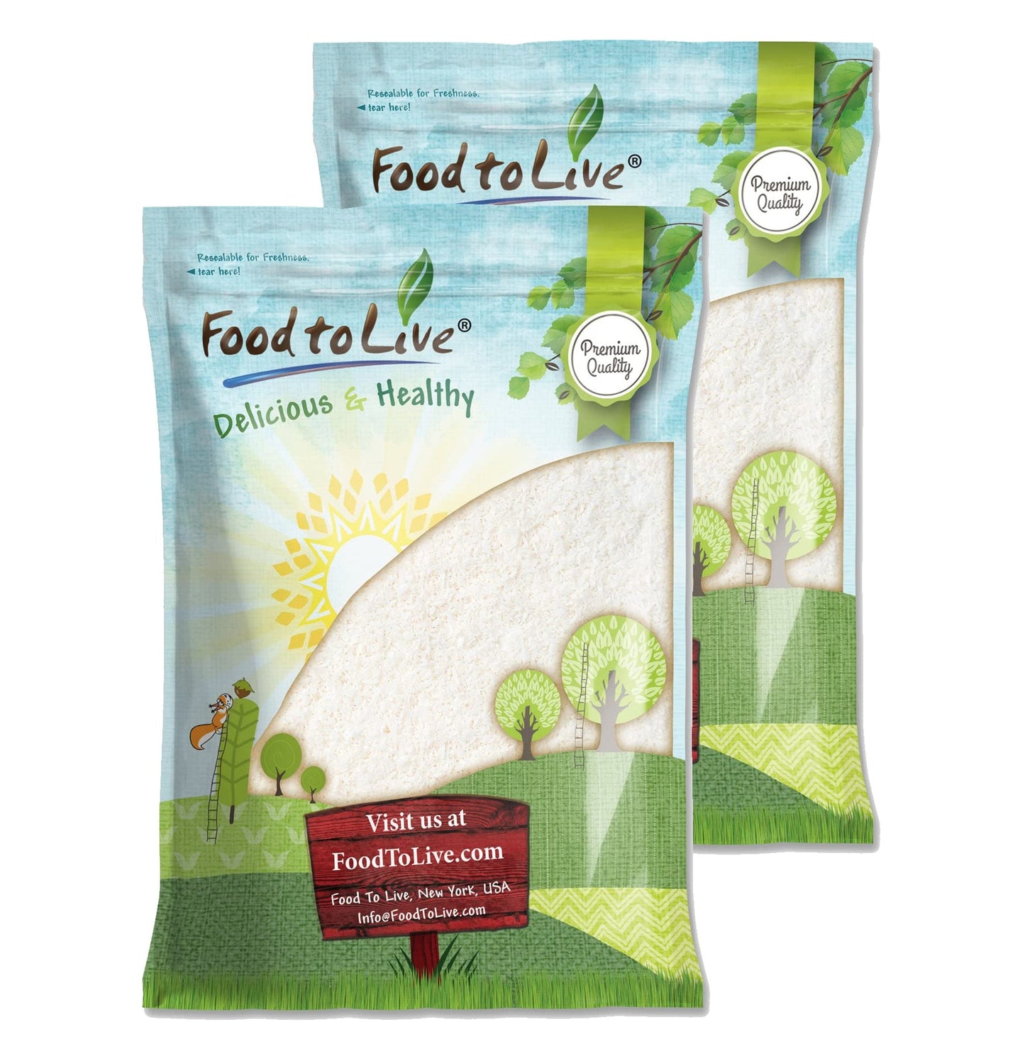 Food to Live Shredded Coconut, 8 Pounds Unsweetened Flakes, Desiccated, Kosher, Vegan, Bulk. No Sulfites Added. Rich in Dietary 