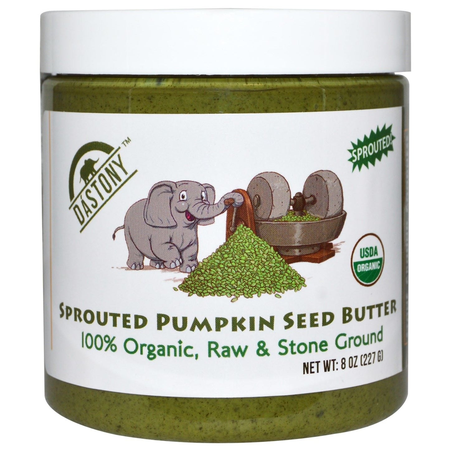 DASTONY Organic Sprouted Pumpkin Seed Butter, 8 OZ