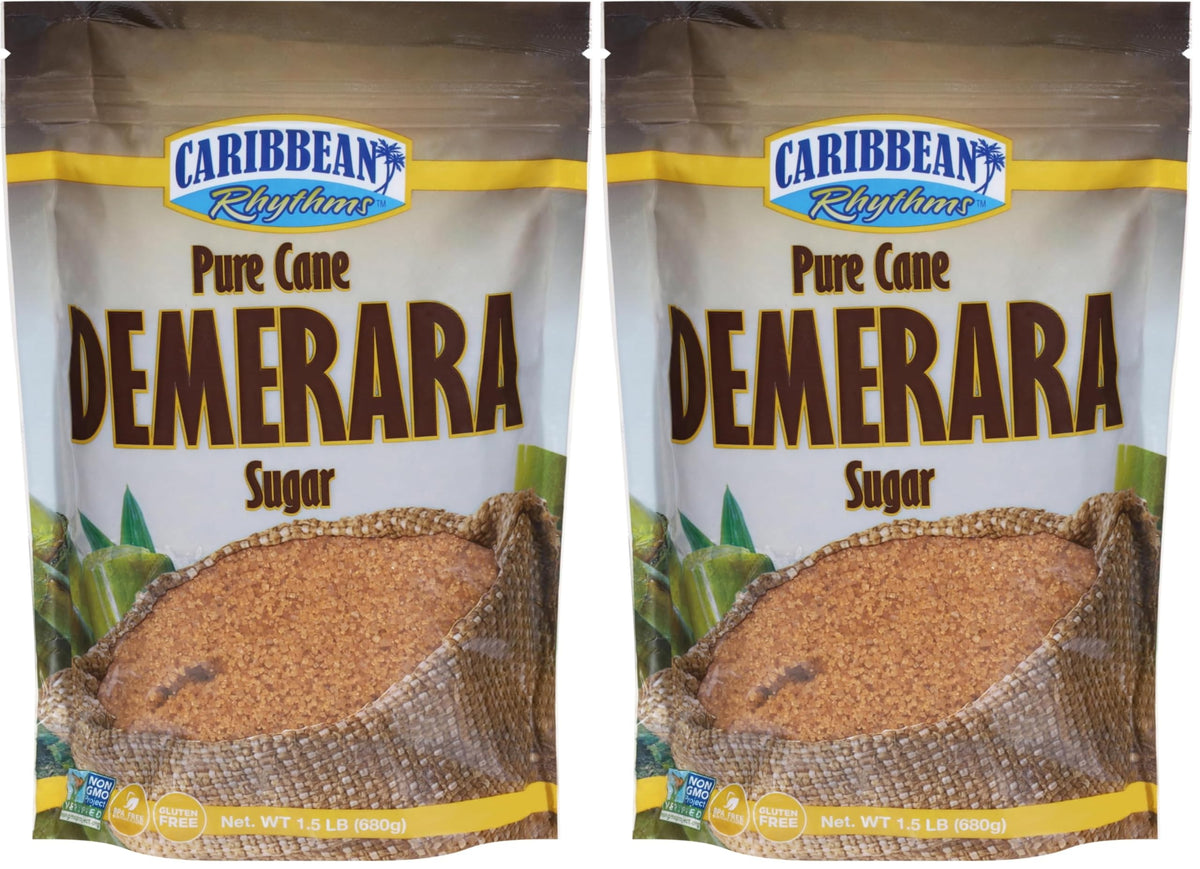 Caribbean Rhythms Pure Cane Demerara Sugar, 1.5 lb. (Pack of 2)