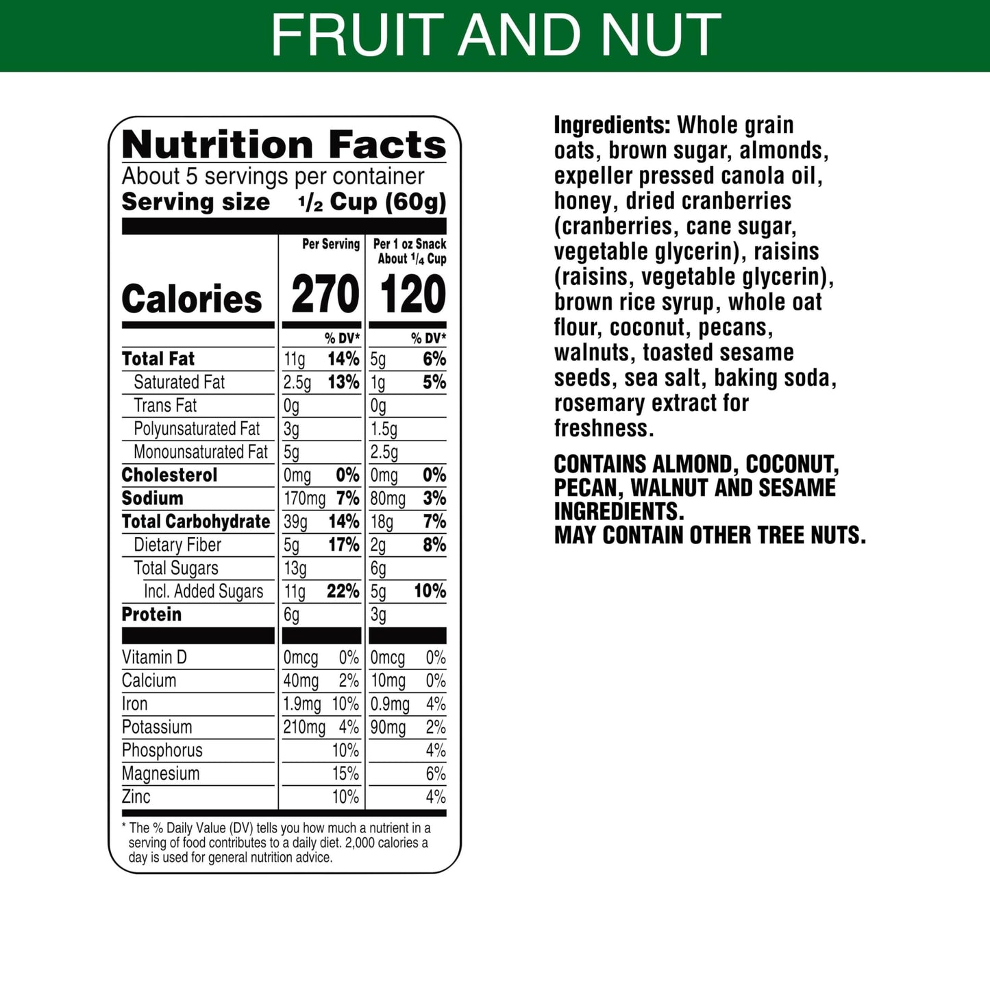 Bear Naked Granola Cereal, Breakfast Snacks, Fruit And Nut, 12Oz Bag (1 Bag)