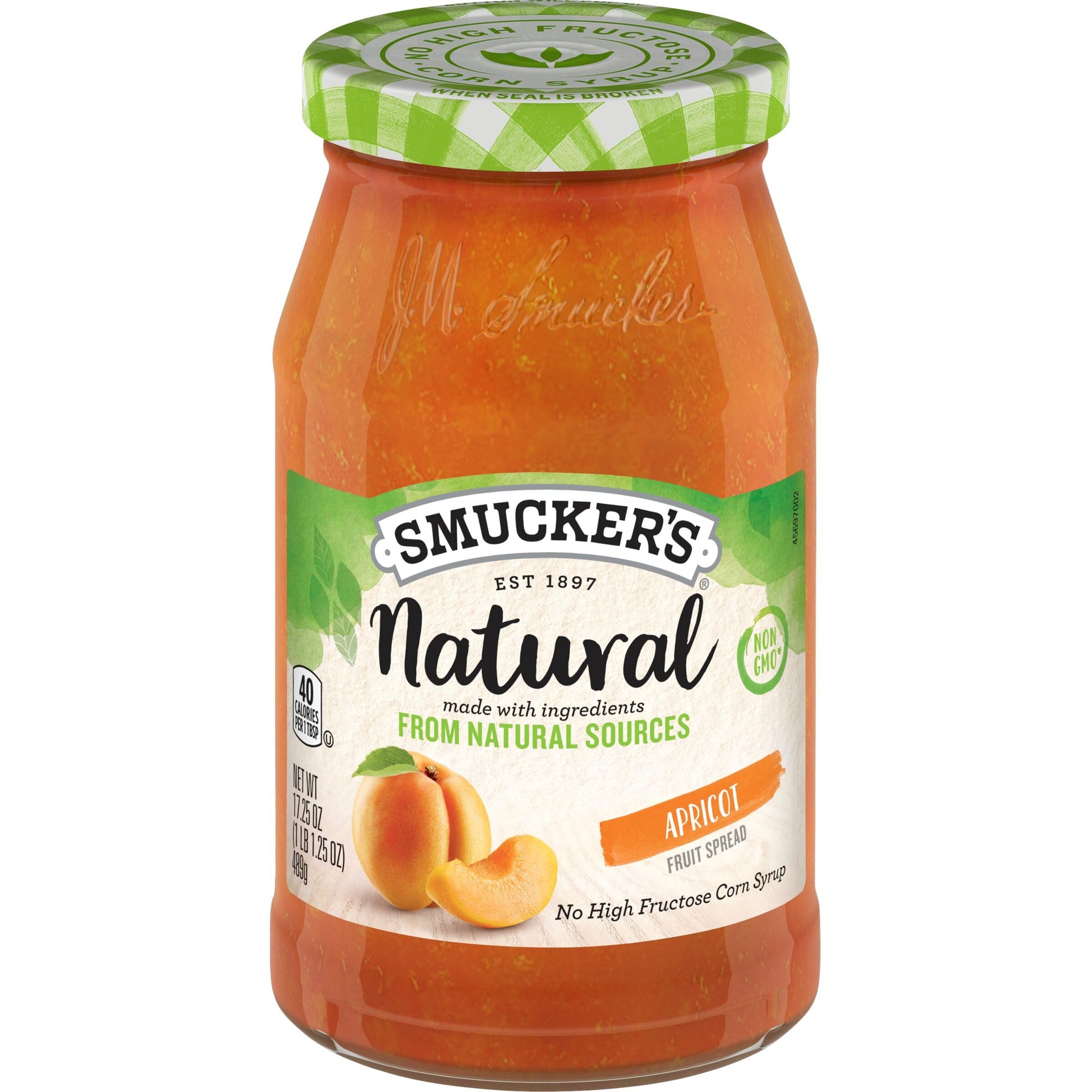 Smuckers Natural Apricot, 17.25 Ounce