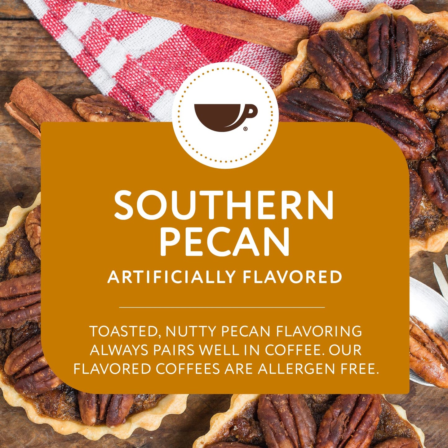 Paramount Roasters Southern Pecan Flavored Ground Coffee, Medium Roast, 12 Ounce Bag