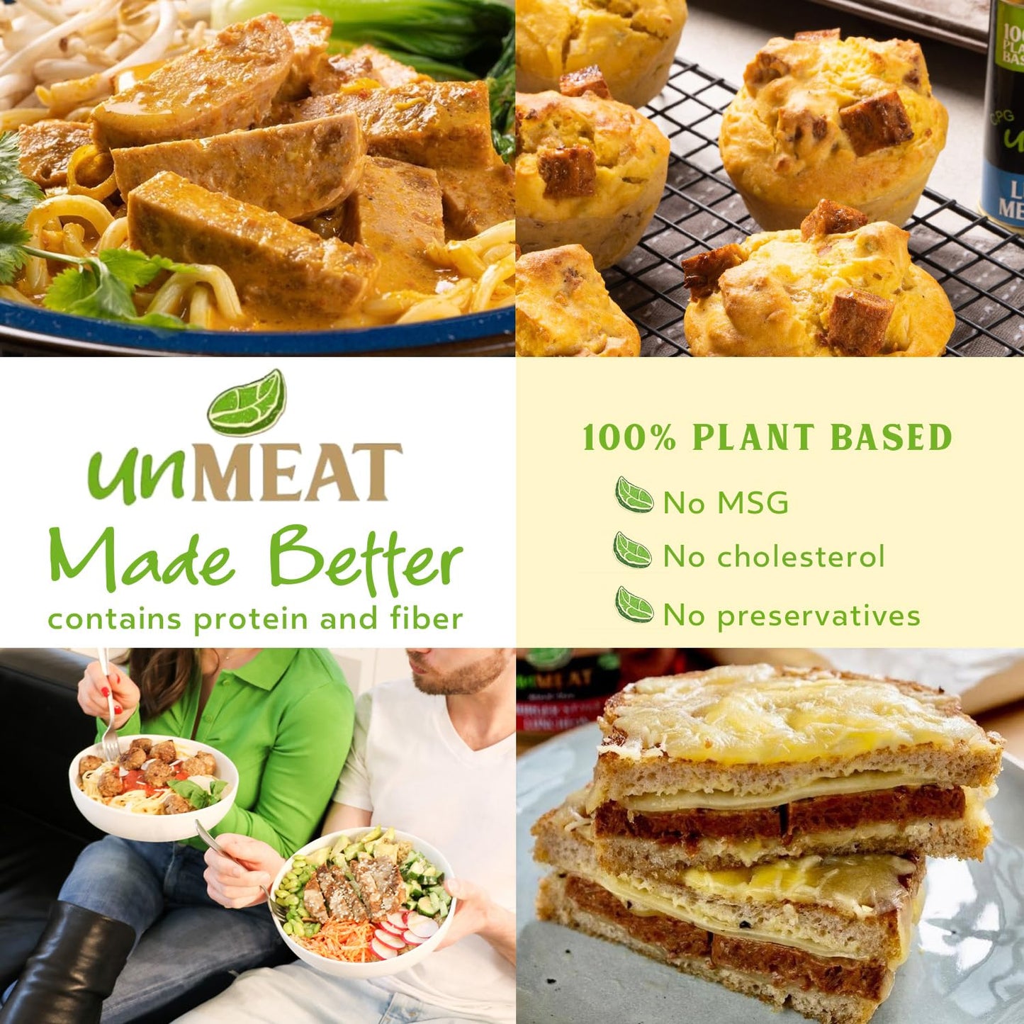 unMEAT Plant Based Meat - Vegan Luncheon Style Protein, 11.6 Oz (Pack of 1)