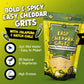 Jalapeno Yellow Corn Grits With Cheddar Cheese + Hatch Green Chile + Garlic, By Fishski Provisions, 6 Oz Bags, 2 Pack