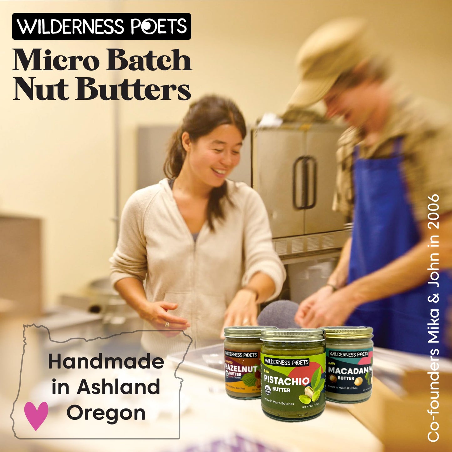 Wilderness Poets, Roasted Almond Butter - Organic, Smooth, Creamy, No Salt, Unsweetened Nut Butter - Bulk Size (7 Pound - 1 Gall
