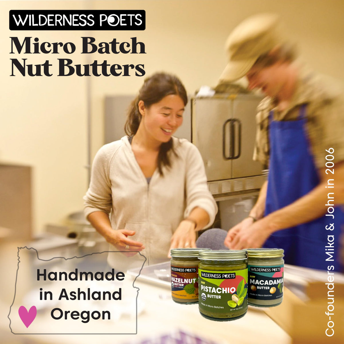 Wilderness Poets, Pistachio Butter - Organic, Raw, 100% Pistachio (640 Ounce - 40 Pound - 5 Gallon)