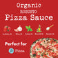 Bianco DiNapoli Organic Robusto Pizza Sauce, 15 oz Canned, Made with California Tomatoes, Garlic, Basil, Oregano, Extra Virgin Olive Oil, 8 Pack