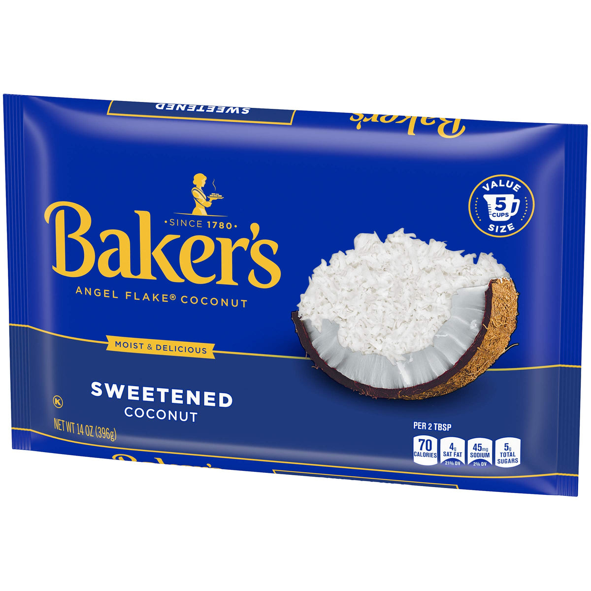 Baker's Angel Flake Coconut, 14 oz Bag (Pack of 6)