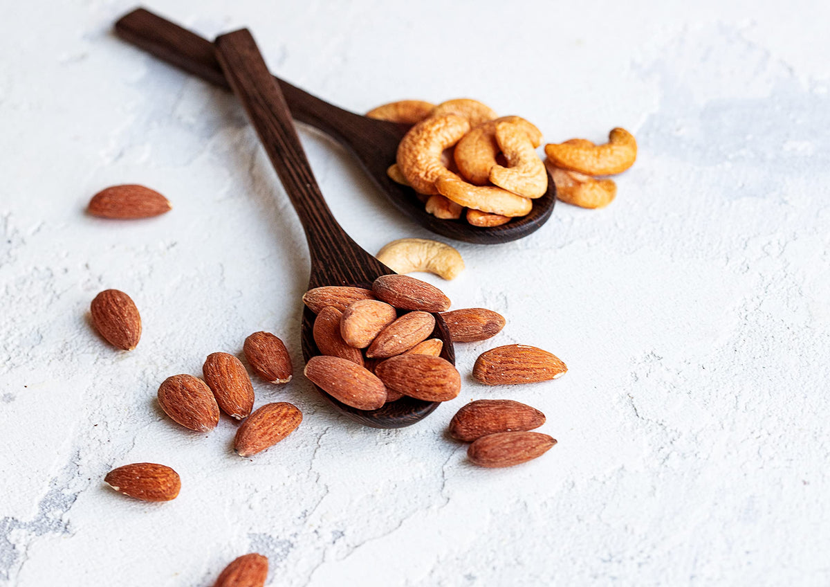 Almonds And Cashews Mix, 1 Pound – Dry Roasted Nuts With Himalayan Salt, Protein Rich Trail Mix, Healthy Vegan Snack, No Oils And Preservatives, Good Source Of Fiber. Bulk