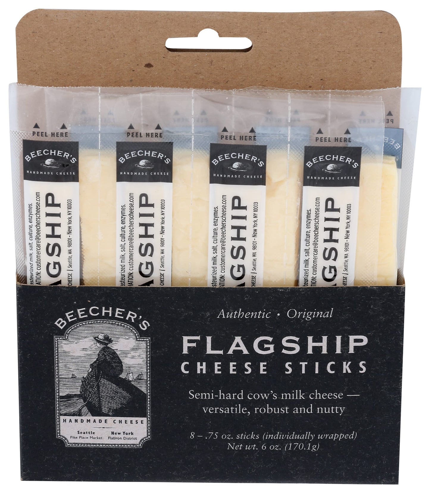 Beechers Flagship Cheese Stick 8 Count, 6 Oz