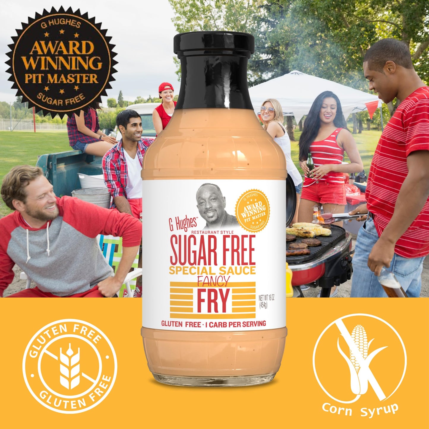 G Hughes Sugar Free, Fancy Fry Special Sauce - Sugar Free Burger Sauce, Fry Sauce For French Fries, Gluten Free Secret Sauce, Di