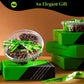 Nut Cravings Gourmet Collection - Rosh Hashana & Shana Tova Mixed Nuts Gift Basket + Green Ribbon (4 Assortments) Arrangement Pl