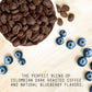 STONE STREET COFFEE COMPANY Cold Brew Flavored Coffee, Natural Blueberry, Low Acid, Dark Roast, Coarse Ground, 1 LB