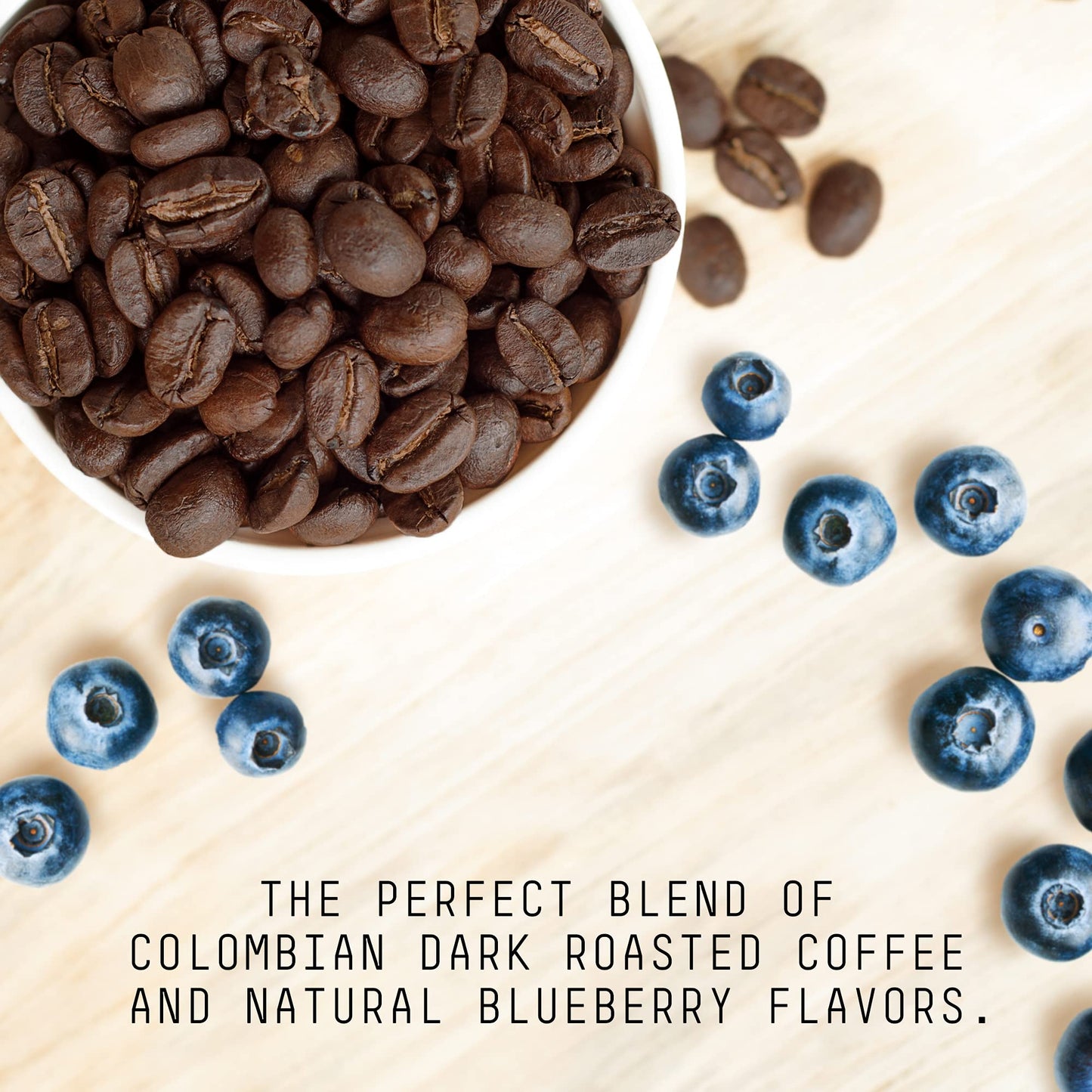 STONE STREET COFFEE COMPANY Cold Brew Flavored Coffee, Natural Blueberry, Low Acid, Dark Roast, Coarse Ground, 1 LB